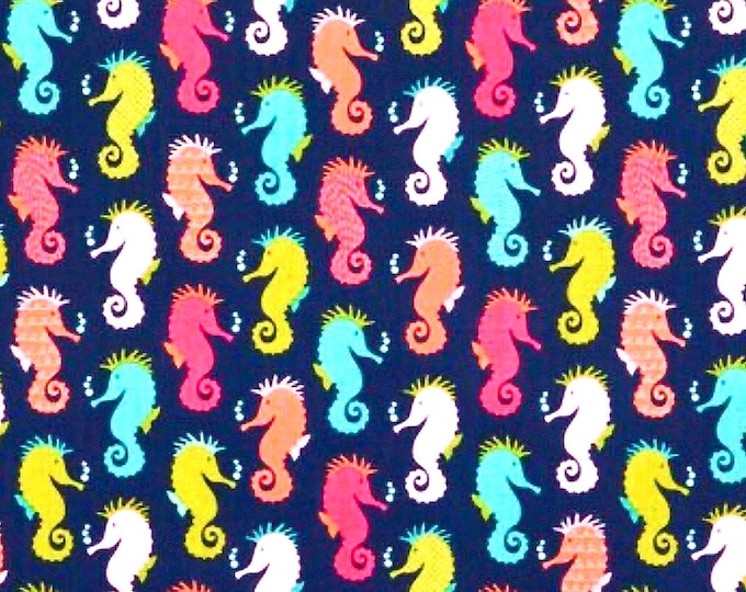 Colorful Seahorses Scrub Cap