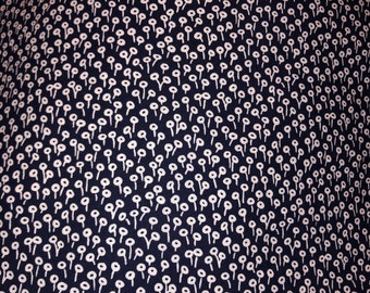 Tiny White Flowers on Navy Scrub Cap