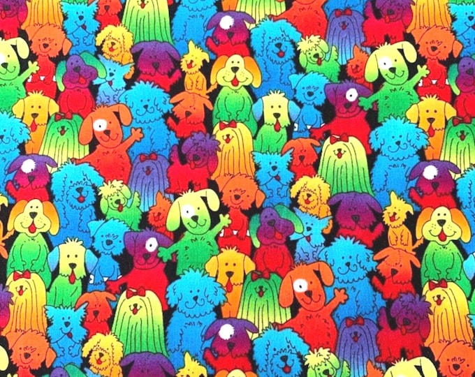 Rainbow Dogs Scrub Cap