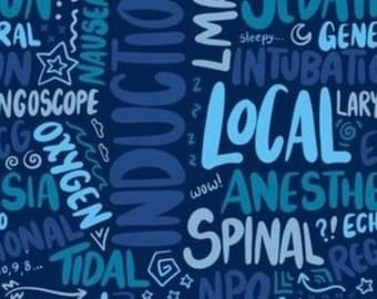 Anesthesia Graffiti Scrub Cap