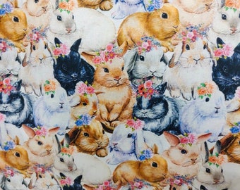 EAS - Bunnies with Flower Crowns Scrub Cap