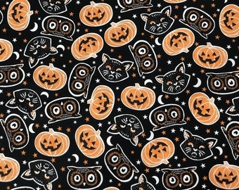 HAL - Cats and Pumpkins Scrub Cap