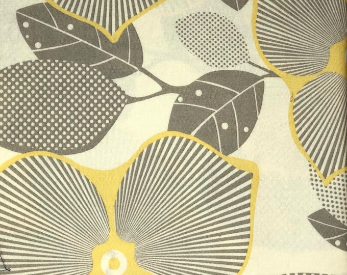 Gray Floral Scrub Cap