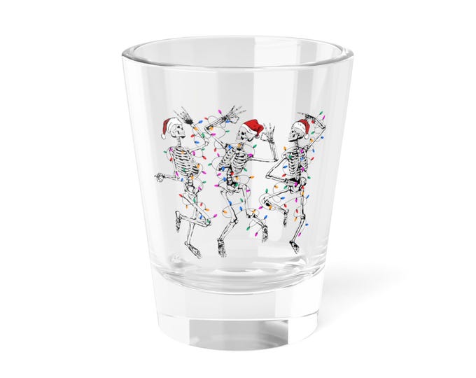 Festive Skeleton Shot Glass, Fun Drinkware for Halloween Parties, Unique Gift for Friends, Holiday Celebrations, Barware, Home Decor