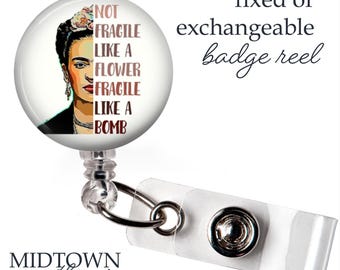 Fragile Like a Bomb Badge Reel or Exchangeable Topper