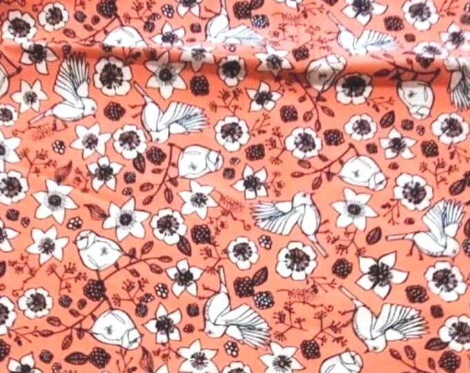 Birds and Flowers Scrub Cap