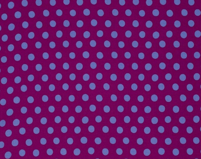 Lavender Polka Dots on Plum Scrub Cap