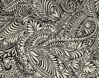 Gray Floral on Black Scrub Cap