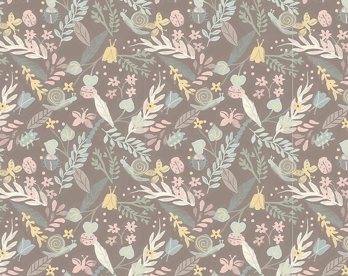 Muted Nature Floral Scrub Cap