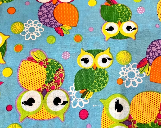 Colorful Owls Scrub Cap