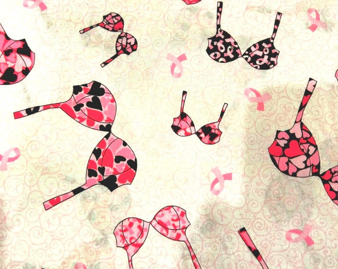 Breast Cancer Ribbons and Bras Scrub Cap