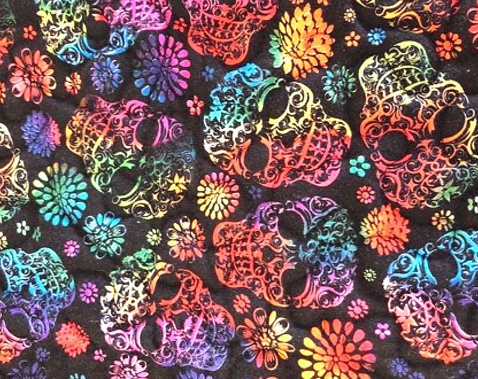 Rainbow Sugar Skulls Scrub Cap