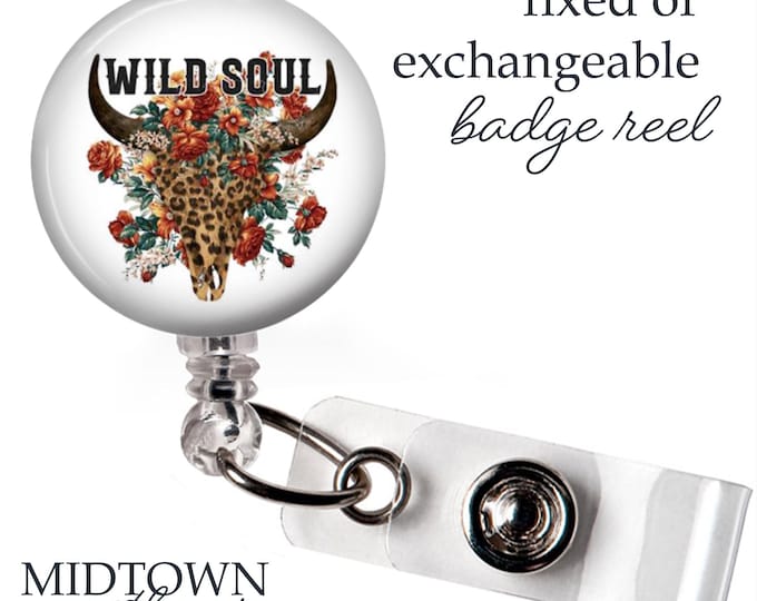 Wild Soul Badge Reel or Exchangeable Topper