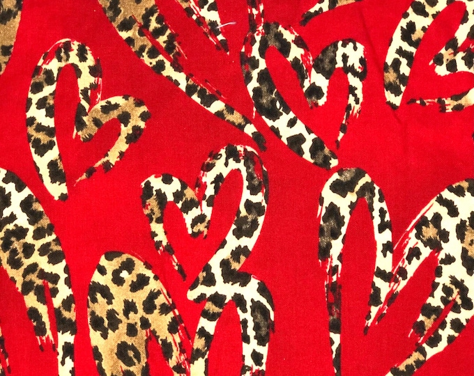 VAL - Cheetah Hearts Scrub Cap