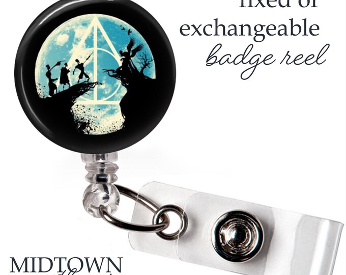 The Three Brothers Badge Reel or Exchangeable Topper