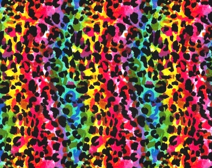 Rainbow Cheetah Print Scrub Cap