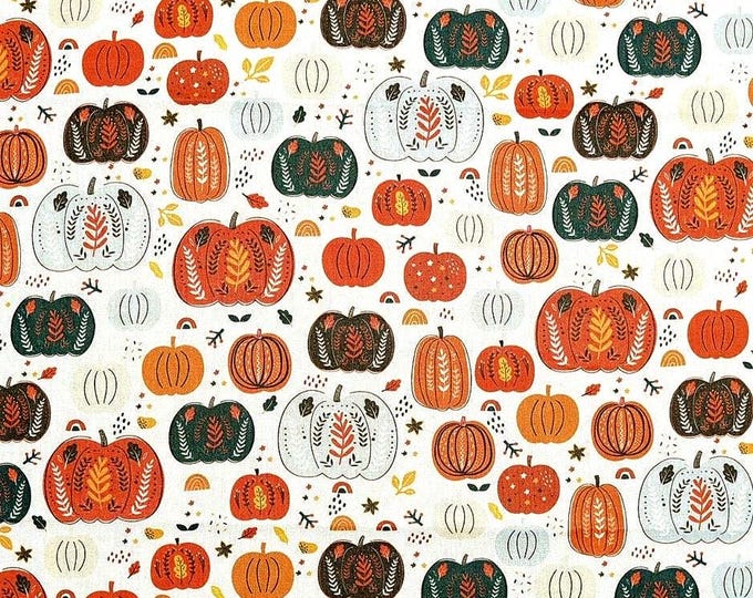 AUT - Teal and Orange Pumpkins Scrub Cap