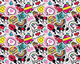 DIS - Mickey & Minnie Graffiti Scrub Cap