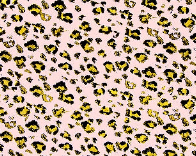 Cheetah Print with Gold Foil Scrub Cap