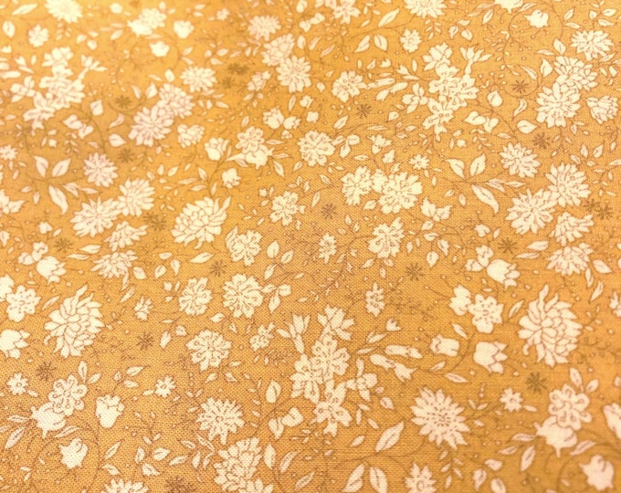 Vintage Yellow Floral Scrub Cap