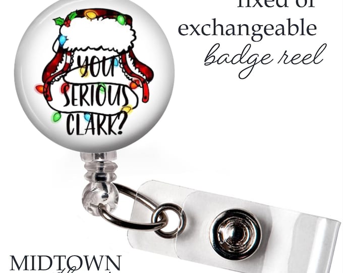 You Serious Clark Badge Reel or Exchangeable Topper