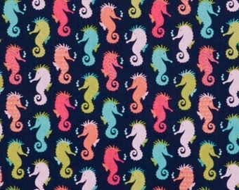Colorful Seahorses Scrub Cap