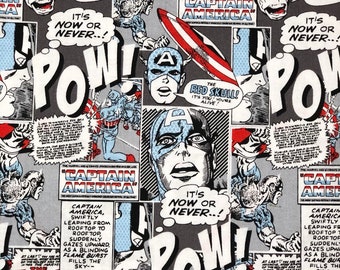 MAR - Captain America Comic Scrub Cap