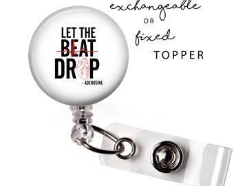 MED - Let the Beat Drop Badge Reel or Exchangeable Button