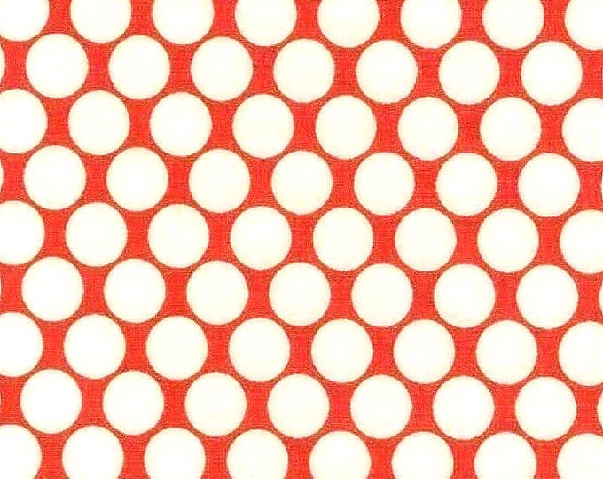 Large Ivory Dots on Red Scrub Cap