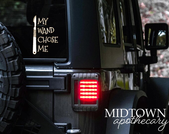 My Wand Chose Me Car Decal/Tumbler Decal/Laptop Sticker