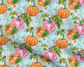 AUT - Watercolor Pumpkin Patch Scrub Cap