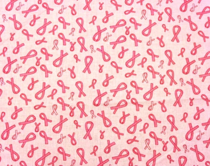 Breast Cancer Ribbons on Pink Scrub Cap