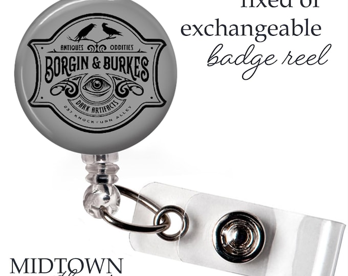 Borgin & Burkes Badge Reel or Exchangeable Topper