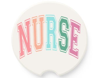 Nurse Soapstone Car Coaster - Stylish Drink Holder, Gift for Nurses, Car Accessories, Home Decor, Celebration Gift