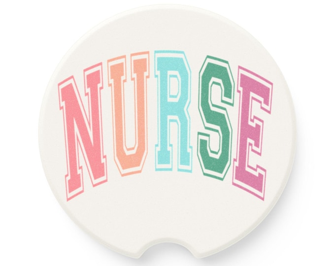 Nurse Soapstone Car Coaster - Stylish Drink Holder, Gift for Nurses, Car Accessories, Home Decor, Celebration Gift