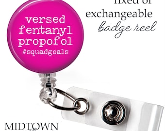 Squad Goals Badge Reel or Exchangeable Topper
