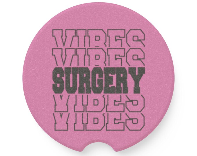 Vibrant Soapstone Car Coaster | Unique Gift for Surgeons | Car Accessories | Cute Coaster | Surgery Vibes | Road Trip Essentials | Car Decor