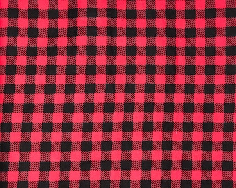 CHR - Red Buffalo Plaid Scrub Cap