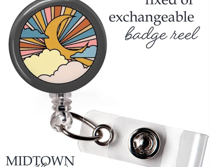 Moonlight Badge Reel or Exchangeable Topper