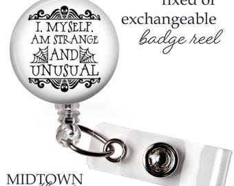 Strange and Unusual Badge Reel or Exchangeable Topper