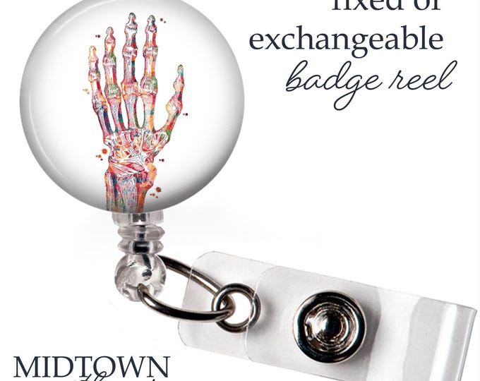 Colorful Hand Badge Reel or Exchangeable Topper