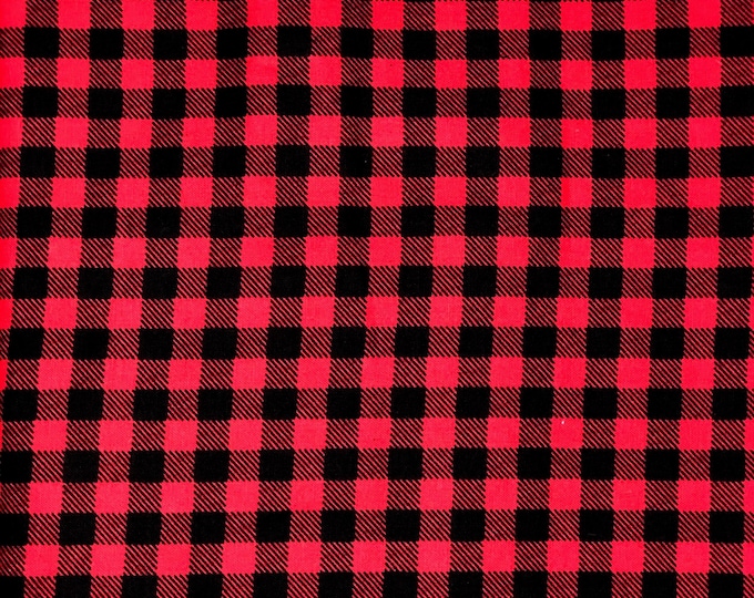 CHR - Red Buffalo Plaid Scrub Cap