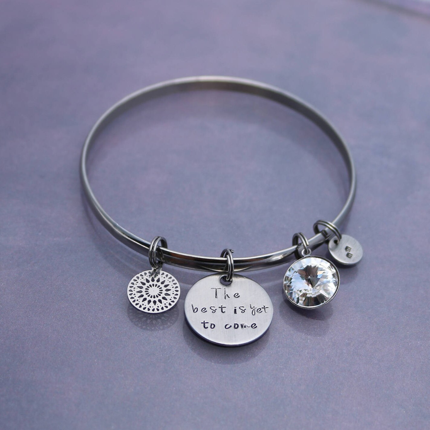 The best is yet to come Stainless Steel Bangle Bracelet Etsy