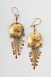 Peru coin earrings brass vintage dangly boho gypsy llama design recycled genuine coins fairtrade Tumi South American 