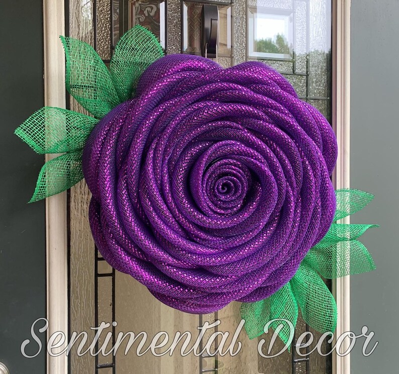 Rose Wreath for Front Door Etsy