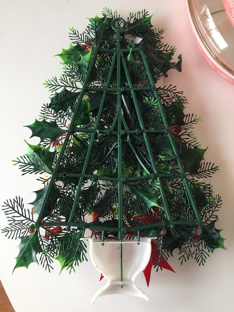 Large plastic holiday door or wall hanging tree