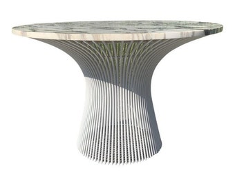 Warren Platner one of a kind marble top side table Knoll