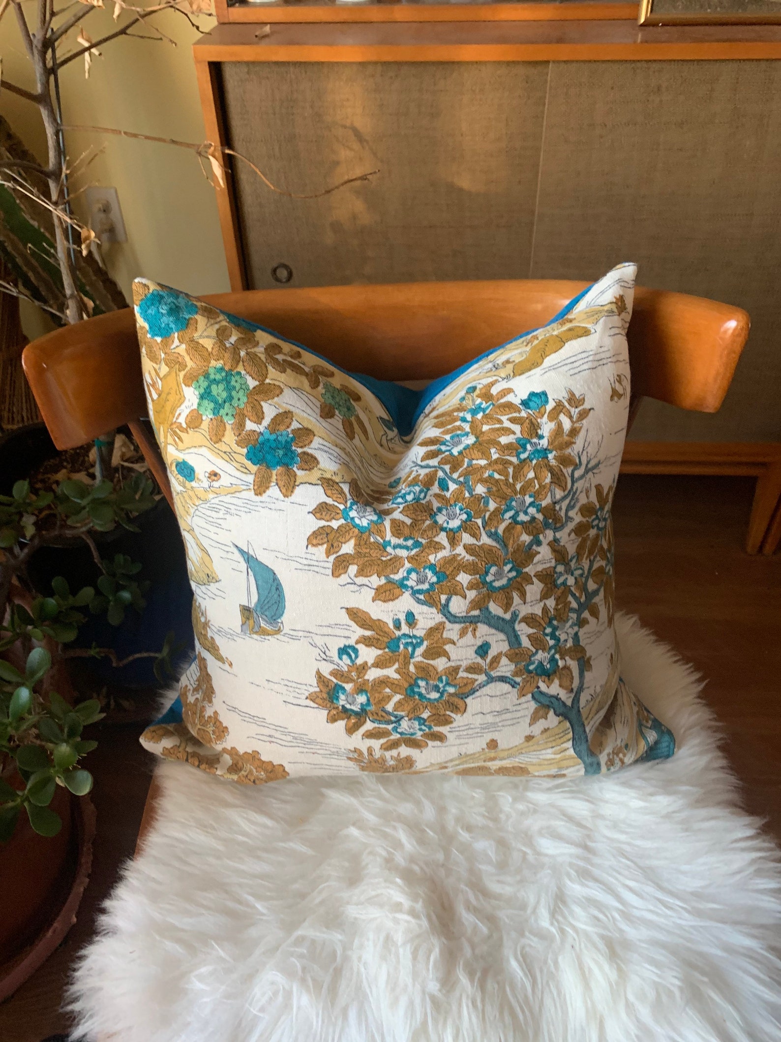 Pair of Custom Made Knife Edge Pillow Covers in Vintage Etsy