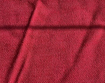 Vintage remnant raspberry wool tweed mid century knoll