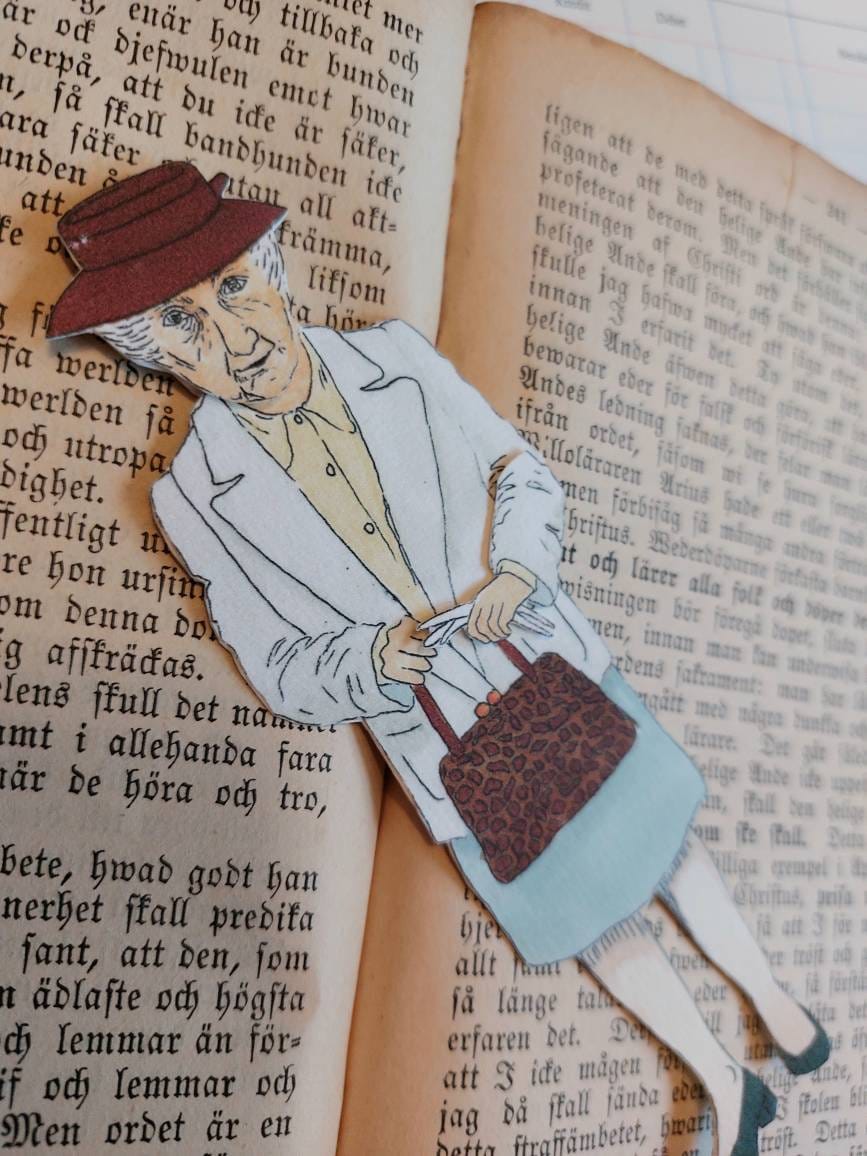 Miss Marple Bookmark - Etsy, image size:867x1156
